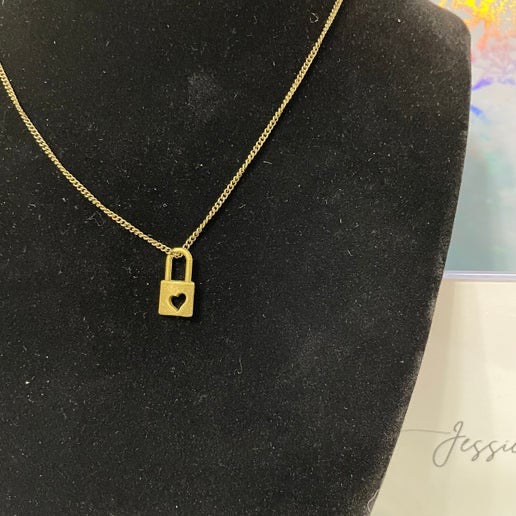 Collier cadena amour bronze - 18''