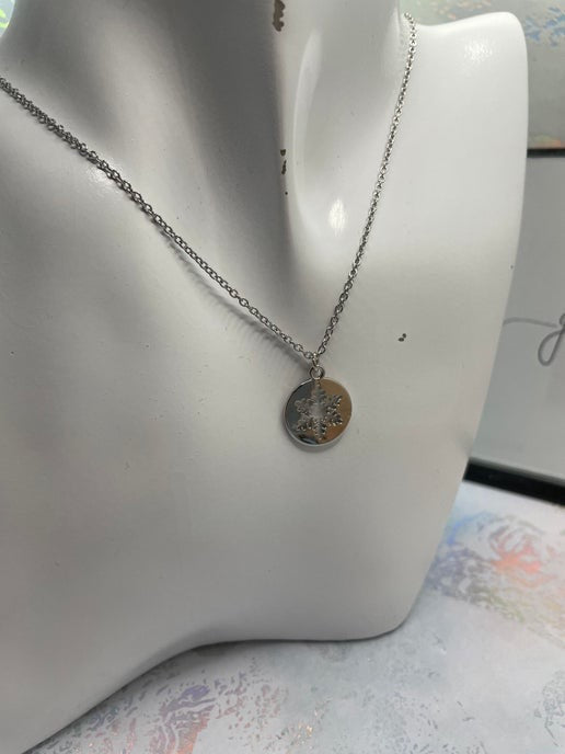 Ensemble flocon de neige argentée 18''