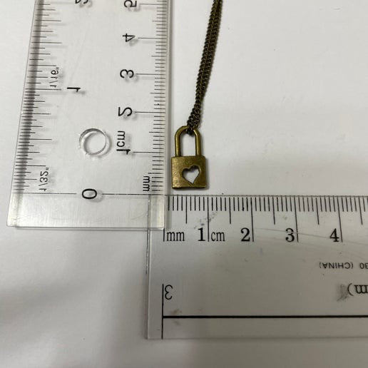 Collier cadena amour bronze - 18''