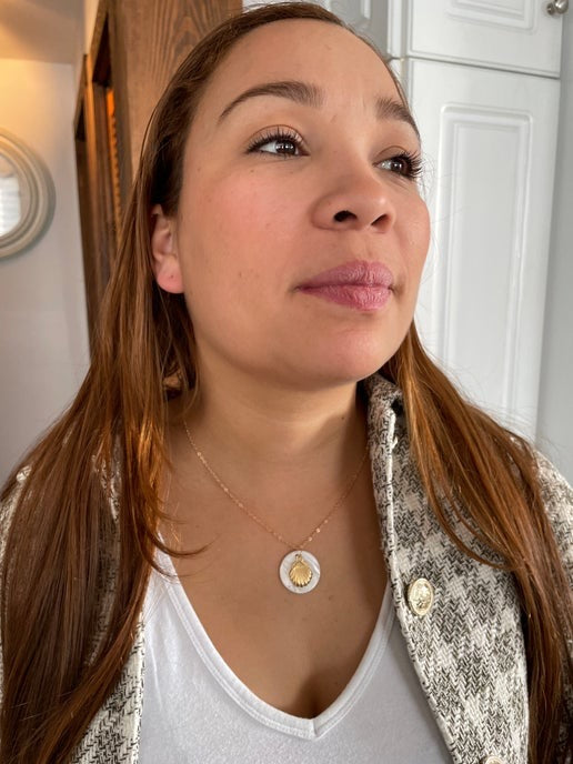 Gold Clam On Shell 21'' Gold Chain-Nickel Free