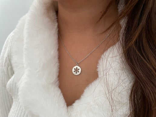 Ensemble flocon de neige argentée 18''