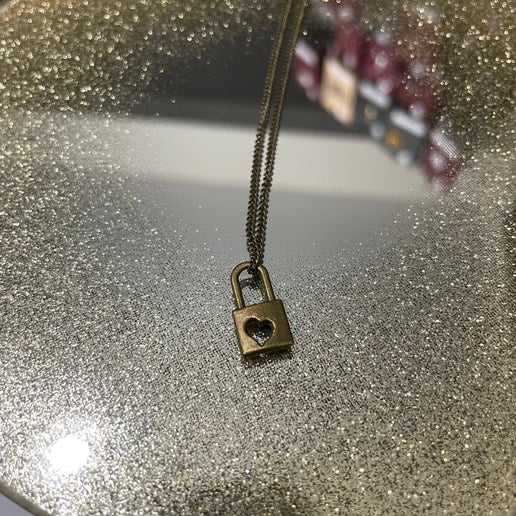 Collier cadena amour bronze - 18''