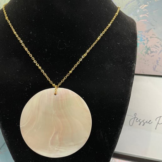 6.2 cm Shell Necklace - Stainless Steel