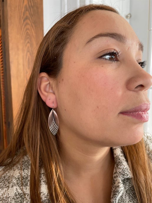 Silver Eclipse Earrings STAINLESS STEEL