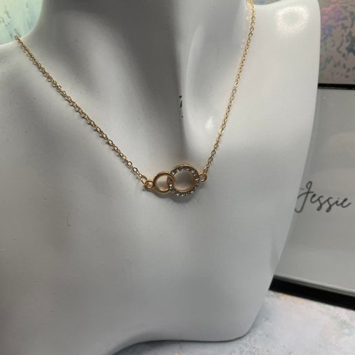 rose gold inter-circle 19'' NICKEL FREE