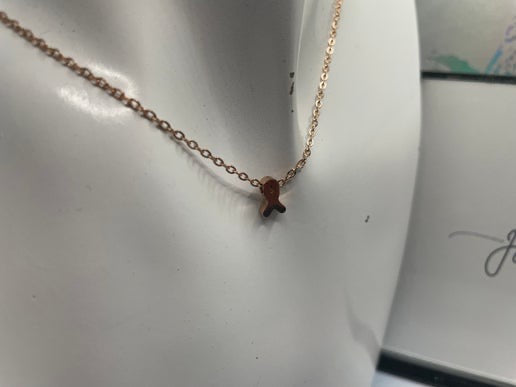 Cancer Ribbon Necklace-18''-Stainless Steel + Nickel Free