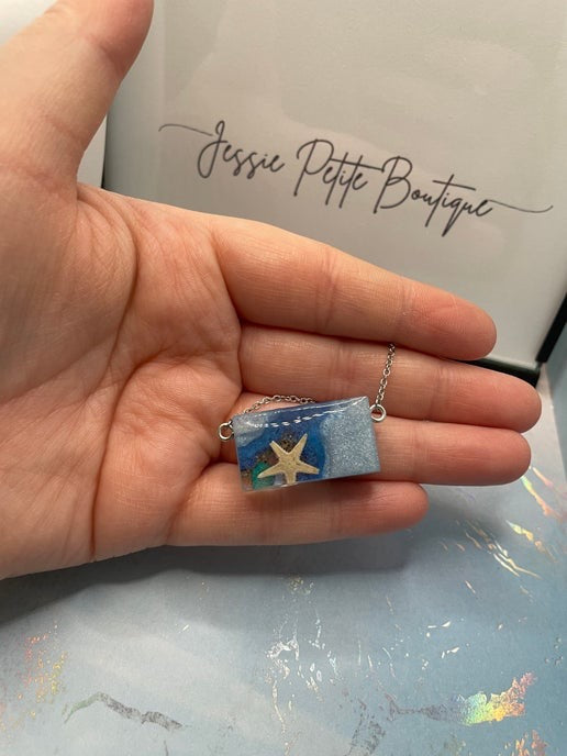 Ocean Pendant - 22" NICKEL FREE+STAINLESS STEEL