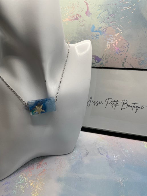 Ocean Pendant - 22" NICKEL FREE+STAINLESS STEEL