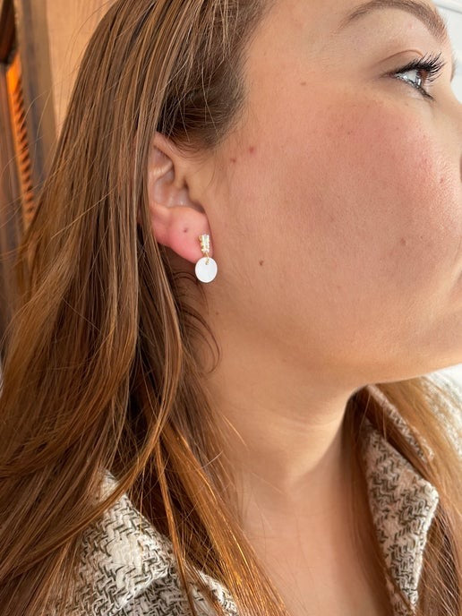 Dainty Shell Stud Earrings