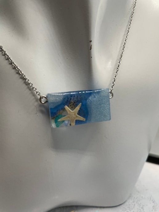 Ocean Pendant - 22" NICKEL FREE+STAINLESS STEEL