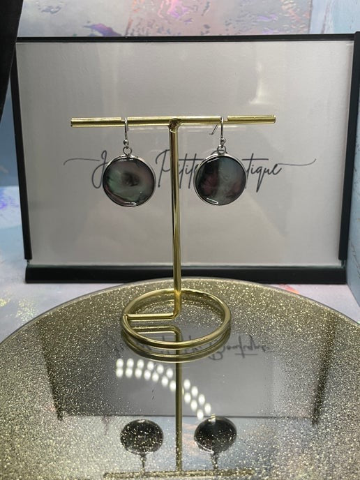 Northern Lights Round Earrings-NICKEL FREE