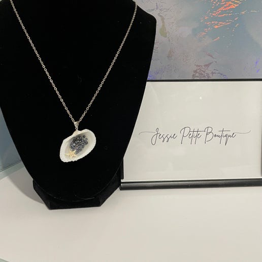 Sea in a Shell Necklace- 22''Nickel Free