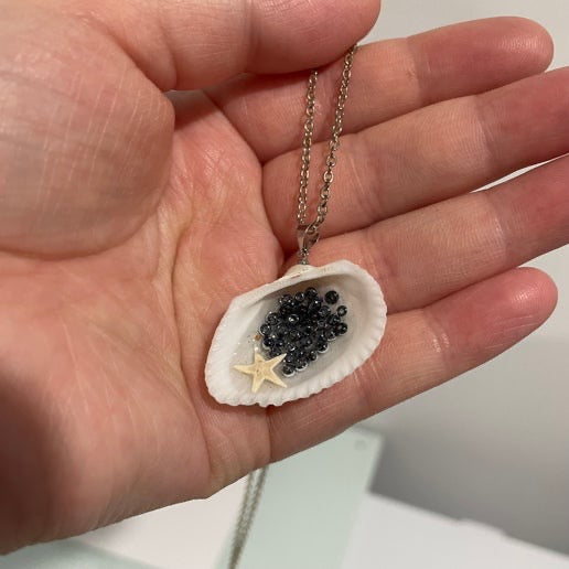 Sea in a Shell Necklace- 22''Nickel Free