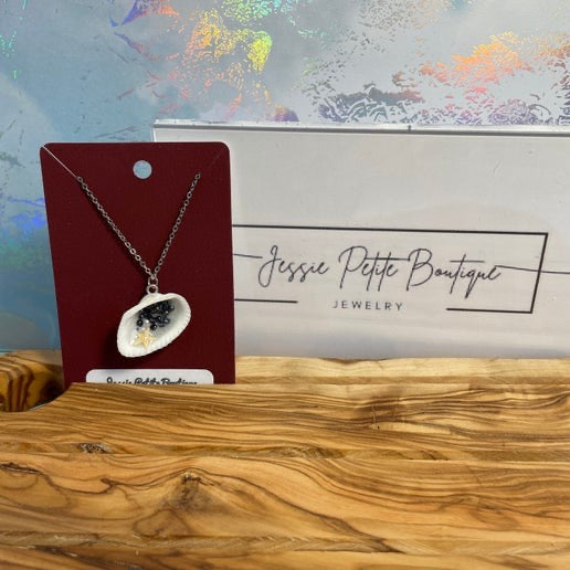 Sea in a Shell Necklace- 22''Nickel Free