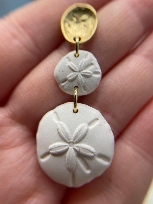 White Clay Shell Jewelry Set-Stainless Steel