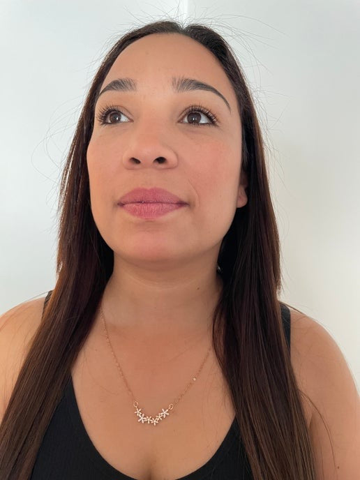 Rose Gold Flower Necklace - 20''(Nickel-Free)