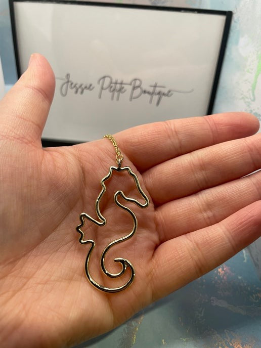 Collier Gros Hippocampe 27'' SANS NICKEL