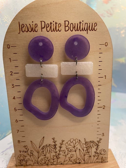 Angel: boucle d'oreilles plastique/hypoallergéniques