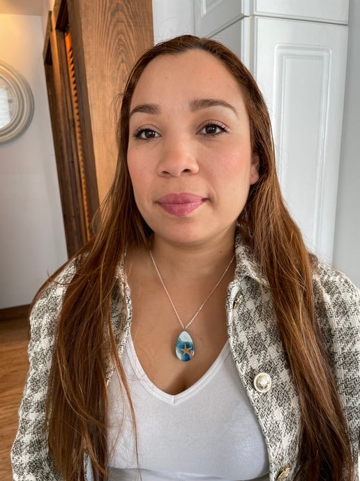 Collier larme océanique -20'' Sans nickel + Acier Inoxydable