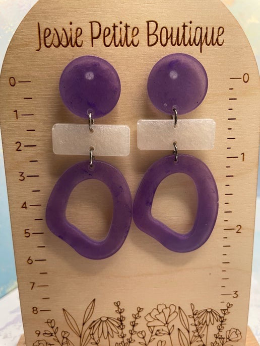 Angel: boucle d'oreilles plastique/hypoallergéniques