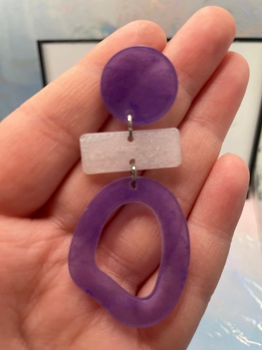 Angel: boucle d'oreilles plastique/hypoallergéniques