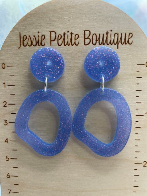 petites boucles d'oreilles angele -Plastique/Hypoallergéniques 