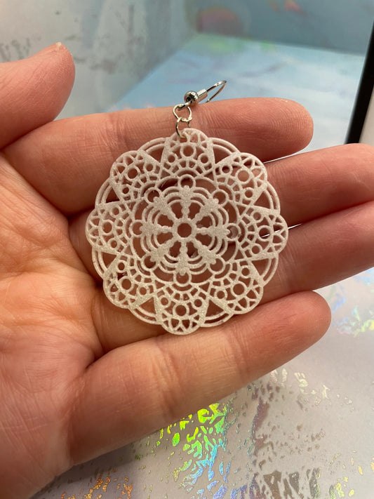 Small Clay Mandala Earrings