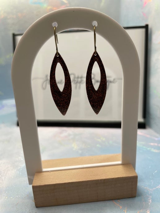 Delicate: Sparkle Dark Bronze Earrings