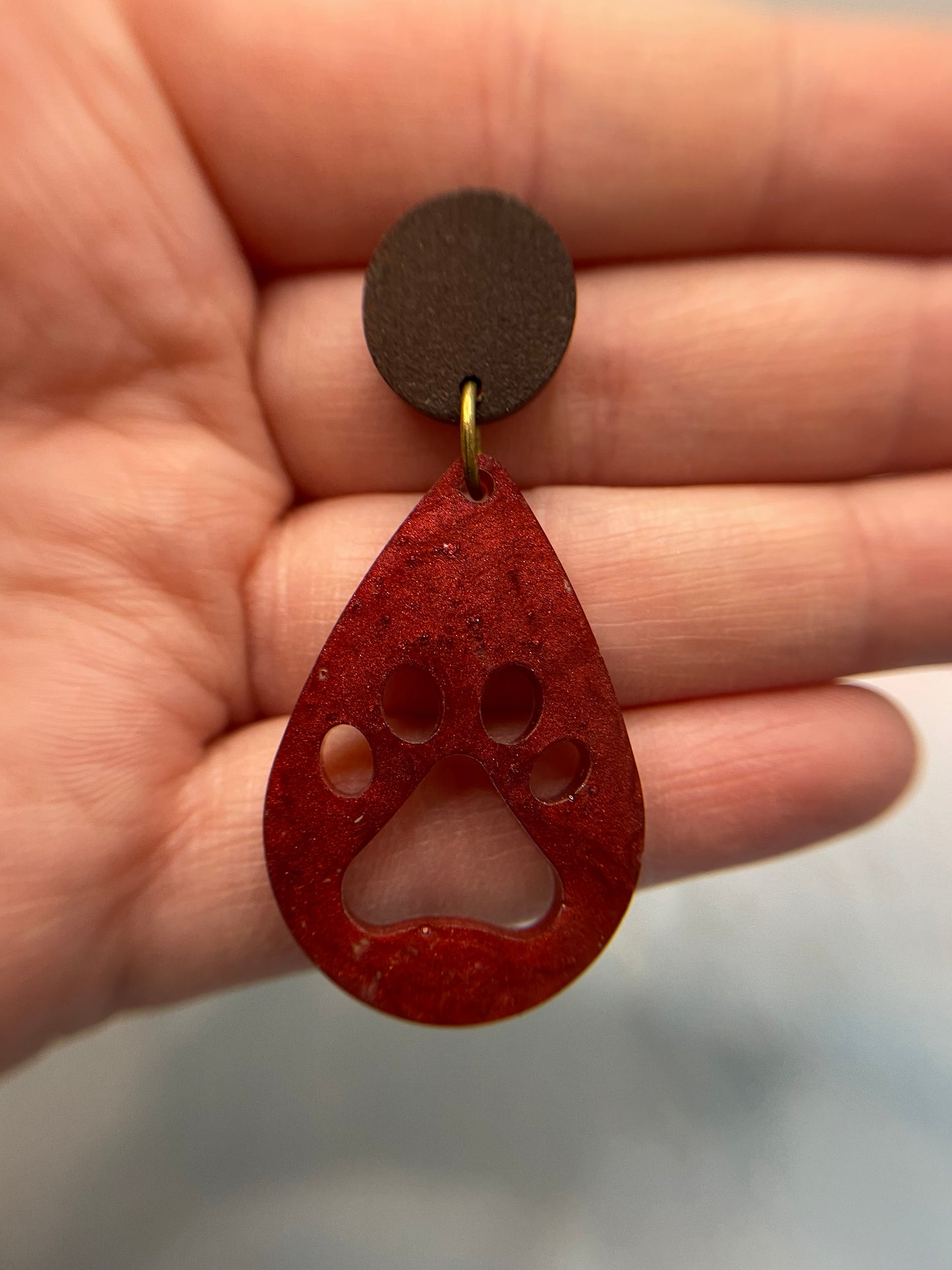 La patte: Earrings+Wood Stud