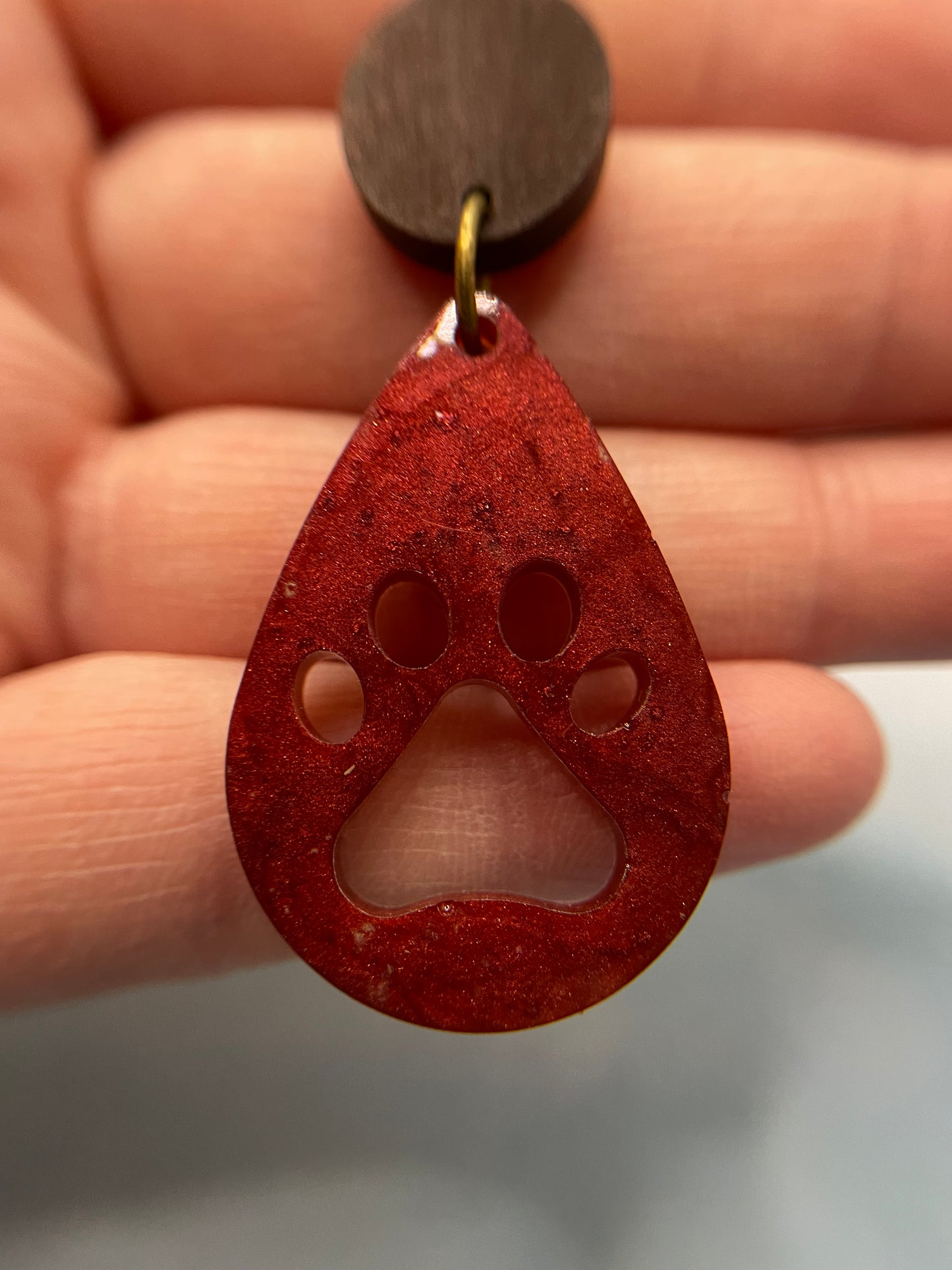 La patte: Earrings+Wood Stud