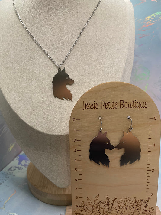 Ensemble Loup en Acier Inoxydable