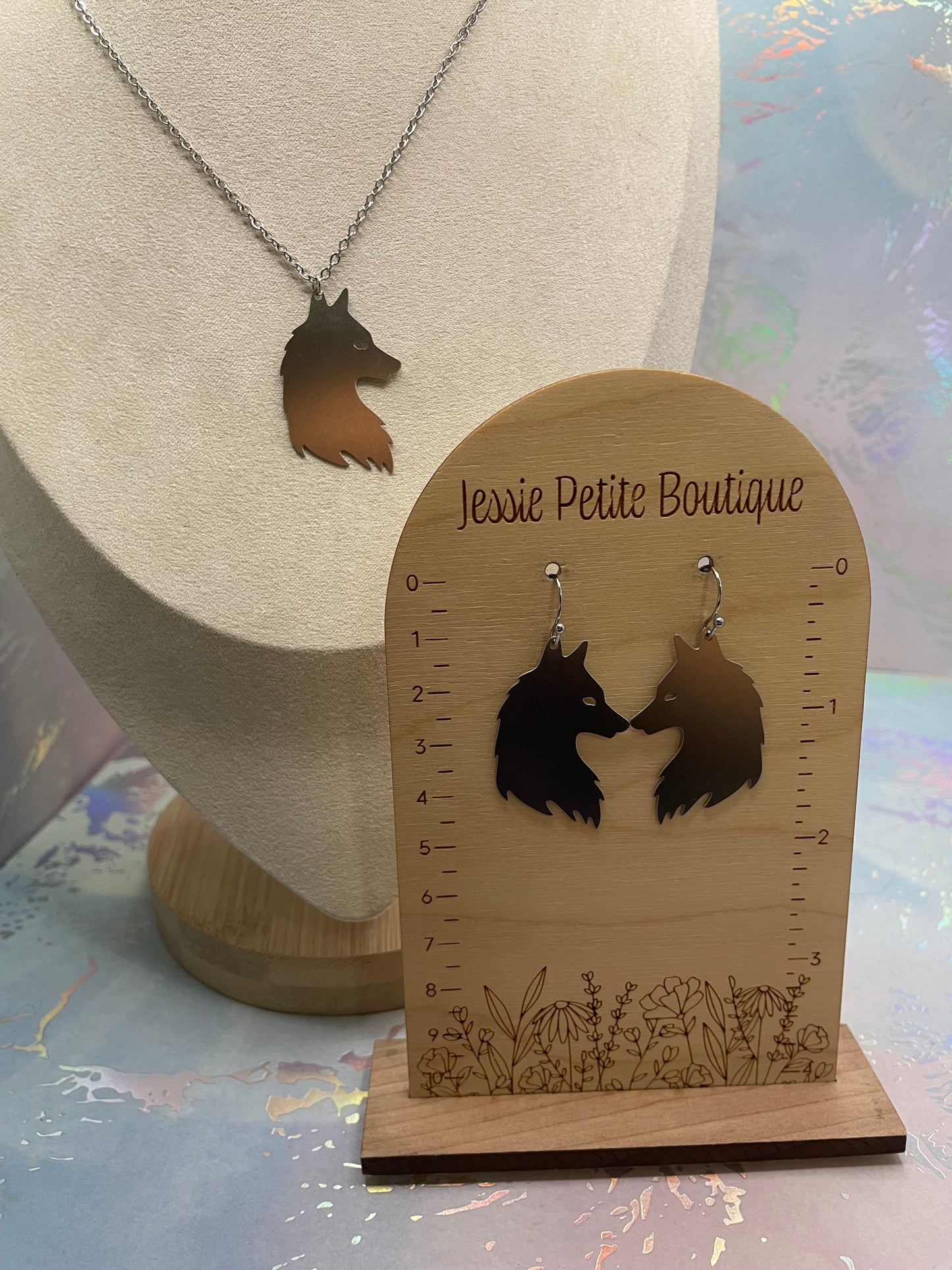 Ensemble Loup en Acier Inoxydable