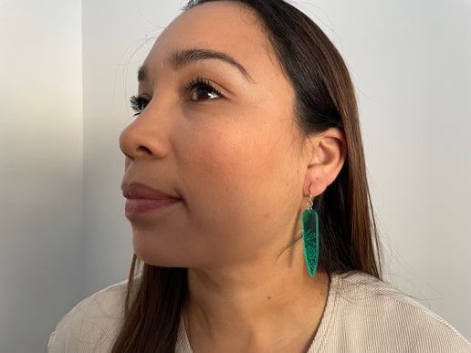 Boucles d'oreilles tournesol gravées :