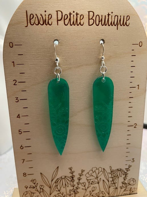 Boucles d'oreilles tournesol gravées :