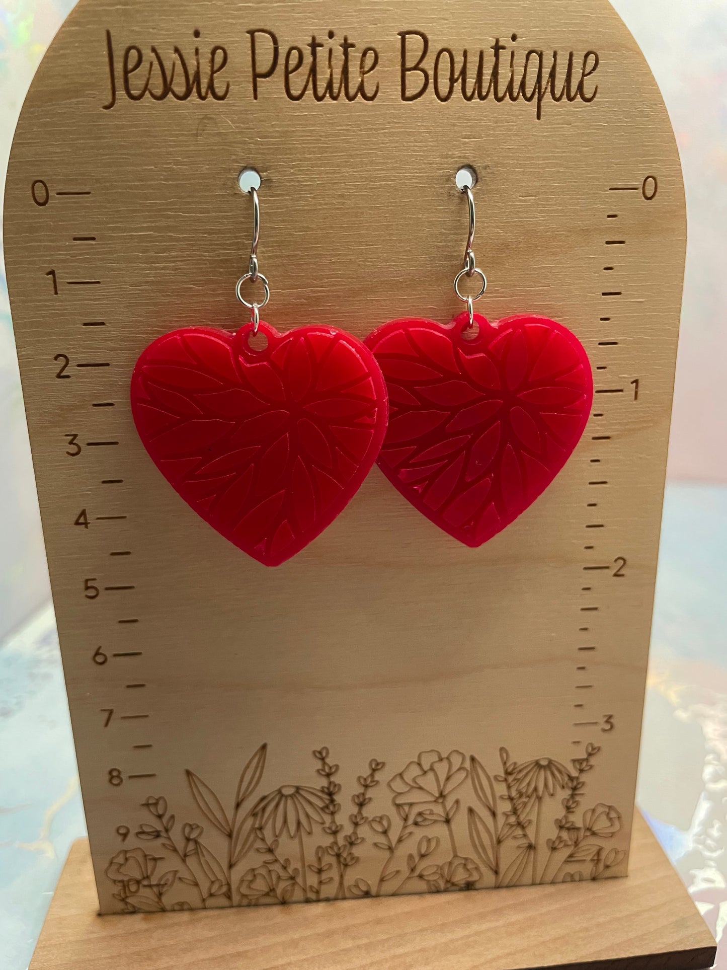 Julie – Boucles d’oreilles cœur caméléon- Acier Inoxydable