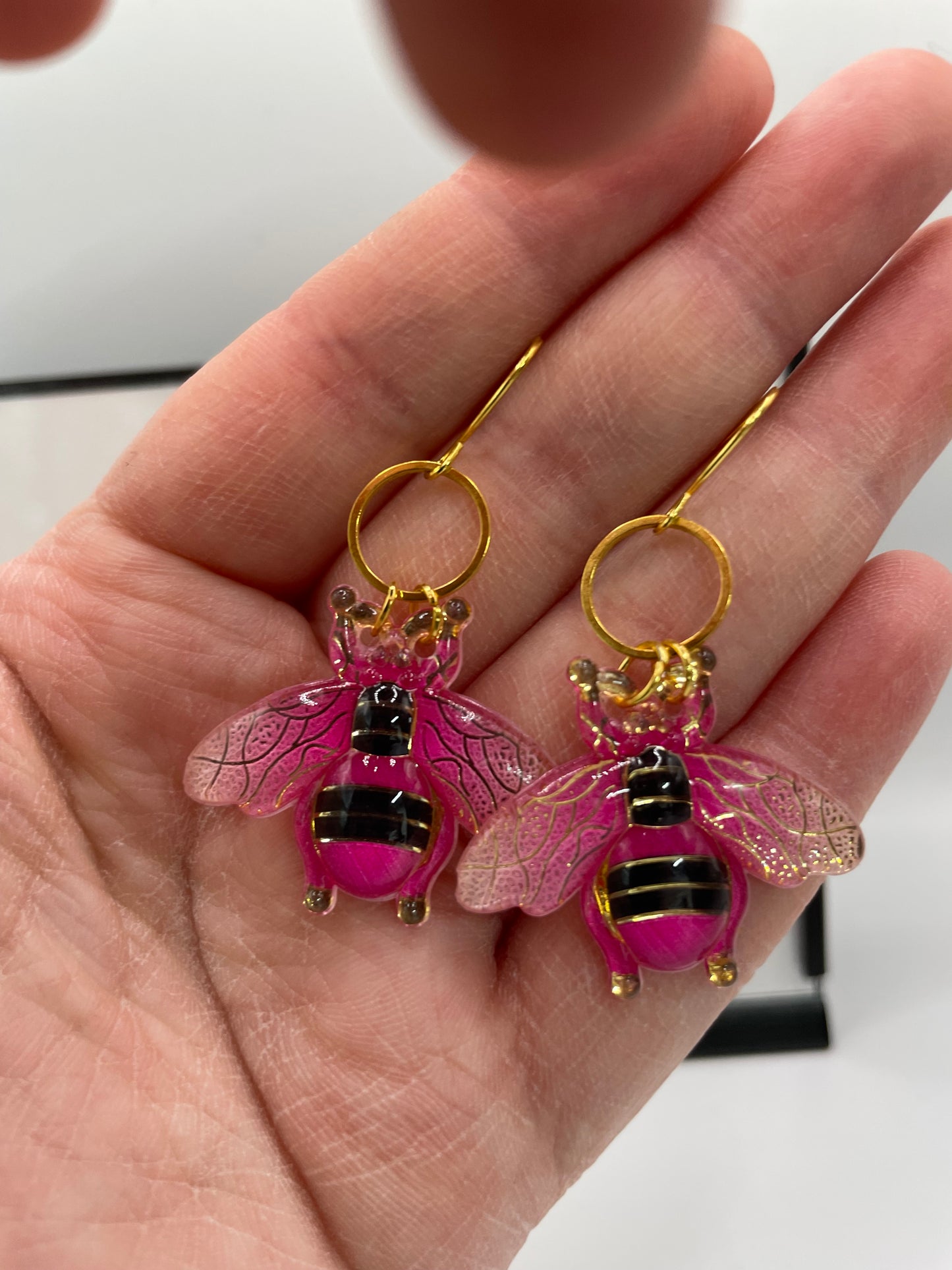 Boucles d'oreilles d'abeilles pendantes– Édition limitée