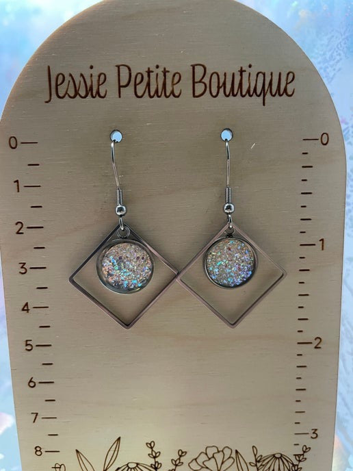 Faux gemstone Earrings – Multiple Shapes and Colours